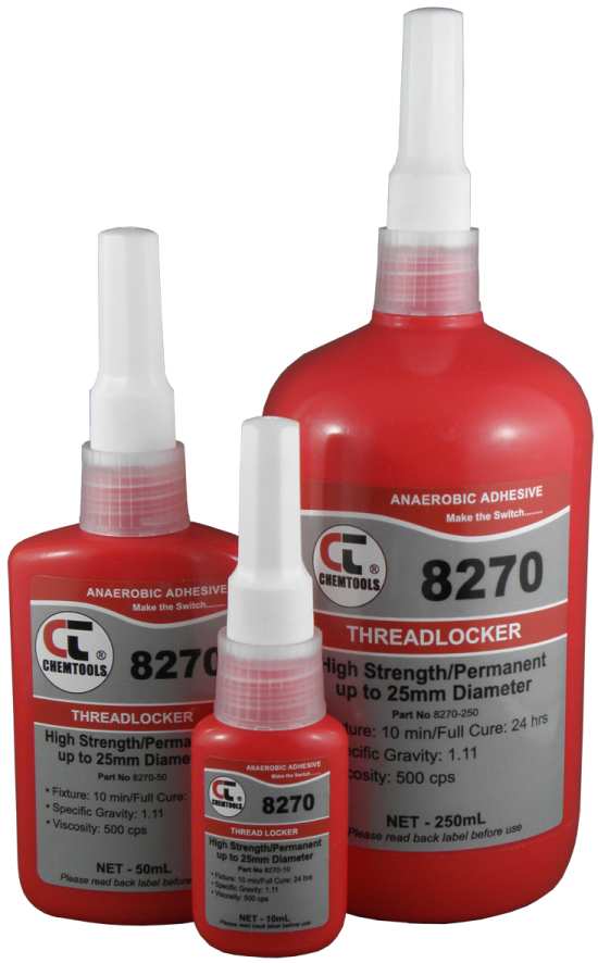 CHEMTOOLS A HIGH STRENGTH PERMANENT THREADLOCKER - 250ML